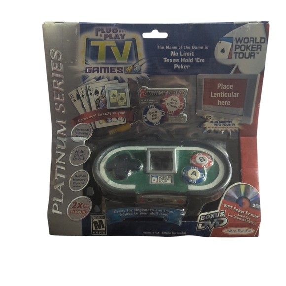 Jakks Pacific Other - Jakks Pacific Plug & Play TV Games Platinum Series World Poker Tour W/Bonus DVD.